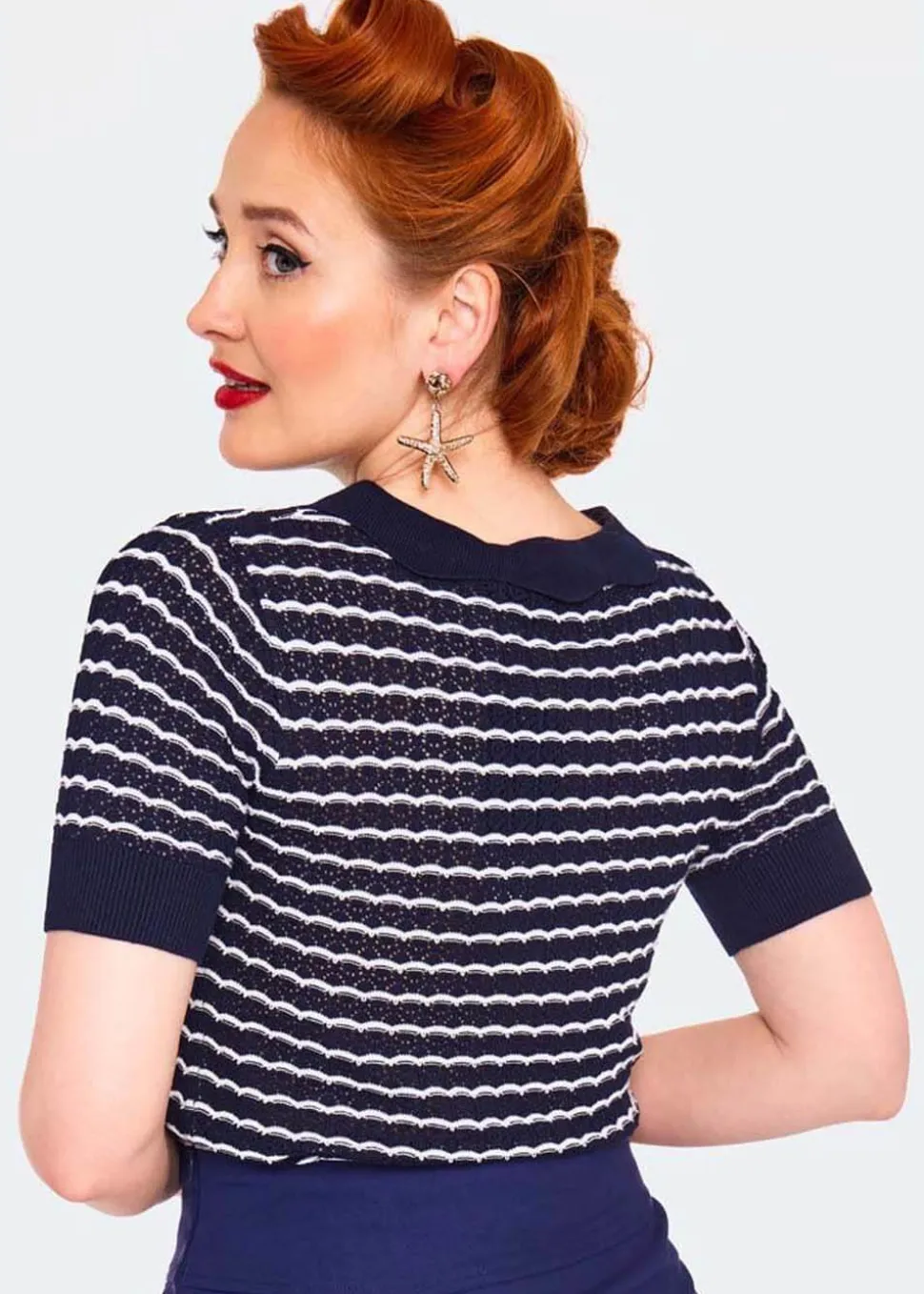voodoo_vixen_scallop_stri_4.webp Voodoo Vixen Scallop Stripe 40's Top Blue