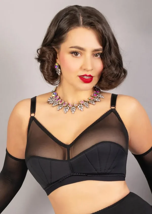 What Katie Did Liz Retro Bra Black