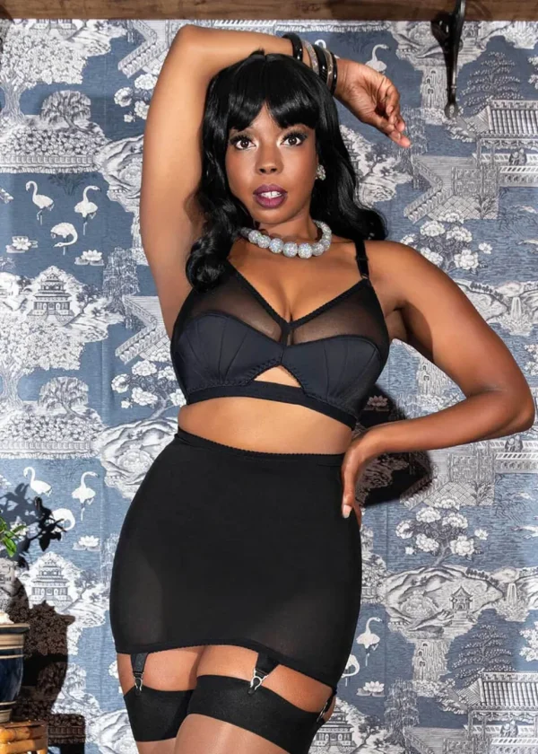 What Katie Did Liz Retro Bra Black