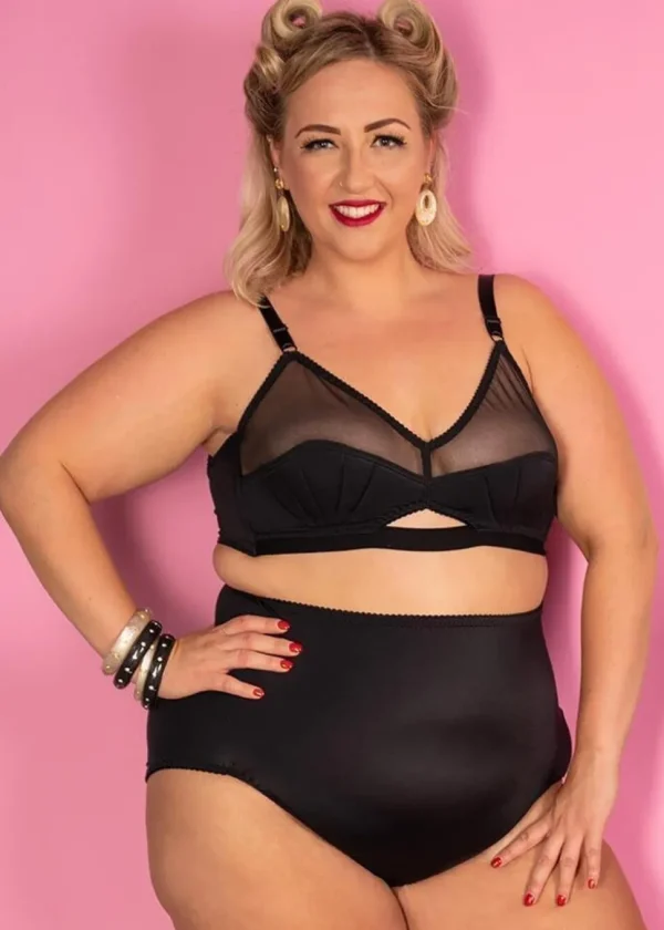 What Katie Did Liz Retro Bra Black