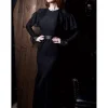 Witchwood Borden Lace Mermaid Maxi Dress Black