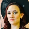Witchwood Hanging Spider Web XL Brim Vegan Felt Hat Black Grey