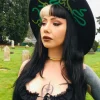 Witchwood Medusa Web XL Vegan Felt Hat Black