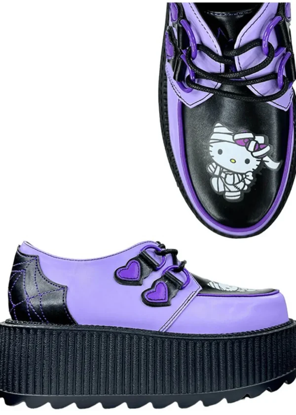 YRU Shoes x Hello Kitty Super Kreep Mummy Creepers Violet