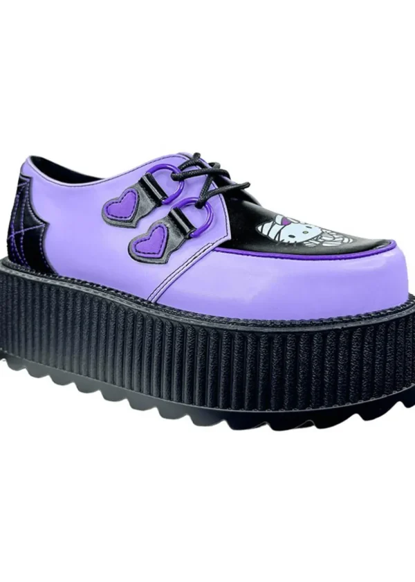 YRU Shoes x Hello Kitty Super Kreep Mummy Creepers Violet