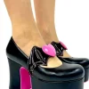 YRU Shoes x Monster High Deelite Draculaura Platform Pumps Black Red