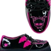 YRU Shoes x Monster High Creep Draculaura Creepers Black Pink